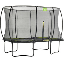 Trampoline de jardin rectangulaire avec filet de sécurité
