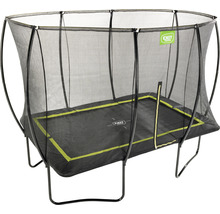 Trampoline de jardin rectangulaire avec filet de sécurité