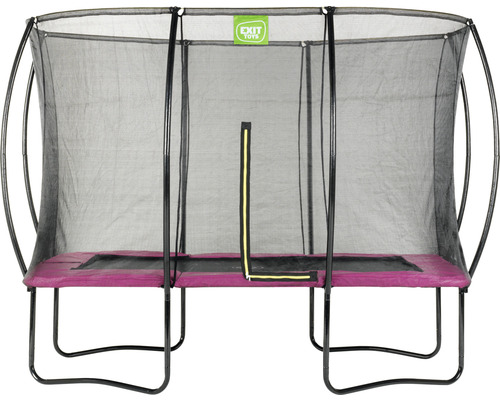 Trampolin EXIT Silhouette rechteckig + Netz 214x305 cm rosa