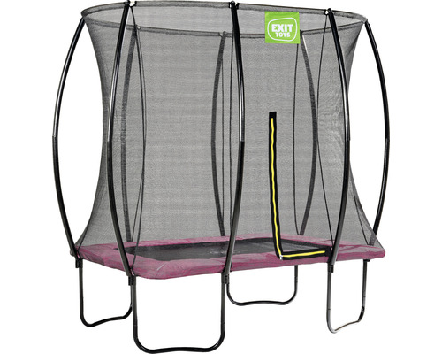 Trampoline de jardin rectangulaire avec filet de sécurité