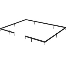 Fundament Juliana Grand Oase 25,6 m² 583 x 439 cm schwarz