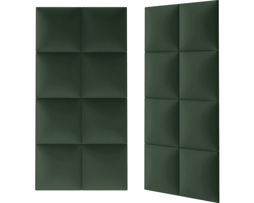 Zwei Akustikpaneele mit quadratischem Design für Wandmontage