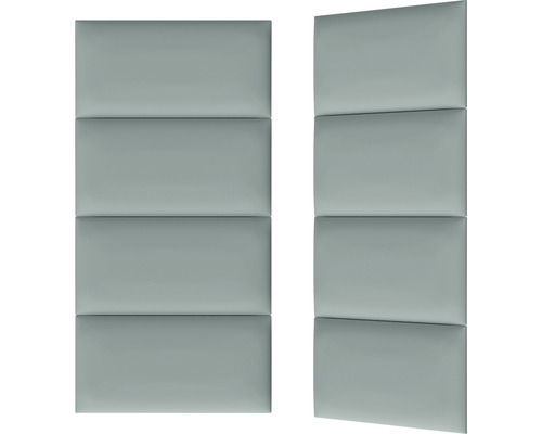 Zwei schallabsorbierende Wandpaneele mit vier rechteckigen Feldern