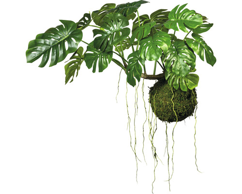 Plante artificielle Splitphilodendron h 80 cm vert