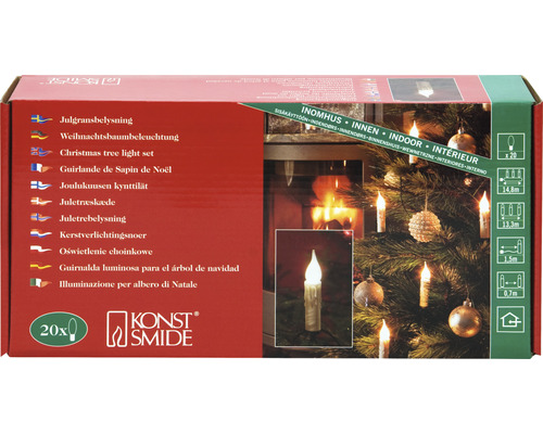 Guirlande lumineuse pour sapin de Noël Konst Smide, 20 lampes