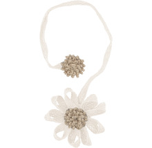 Dekoratives Stoffband mit Blumenmotiv