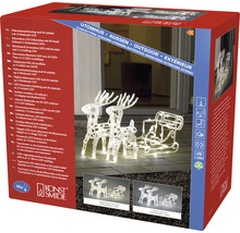 Konst Smide Décoration LED traîneau de rennes avec 84 LED, emballage