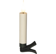 Bougie LED à piles avec pince pour décoration de Noël