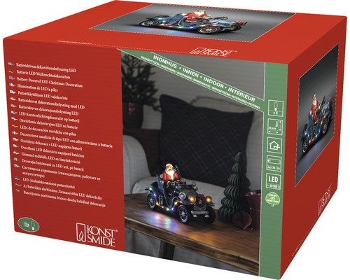 Décoration de Noël LED Konst Smide à piles dans son emballage