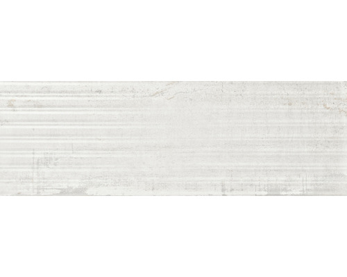 Steingut Dekorfliese Slats Ontario white 33,3 x 100 cm