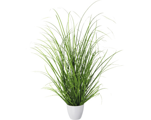 Plante artificielle buisson d'herbe en pot h 60 cm vert