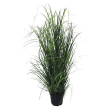 Graminée ornementale artificielle en pot