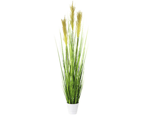 Kunstpflanze Grasbusch H 95 cm grün