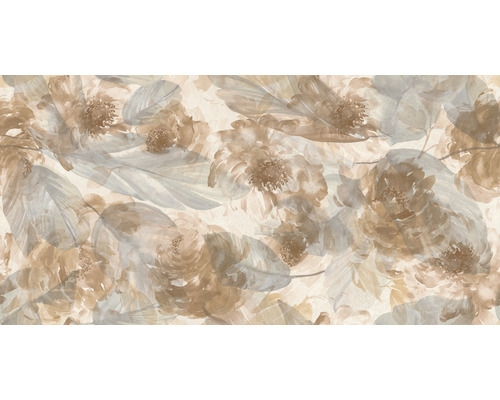 Steingut Dekorfliese Botanic Concert earth 60 x 120 cm