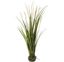 Dekorative Kunstpflanze mit Gras und Blütenständen