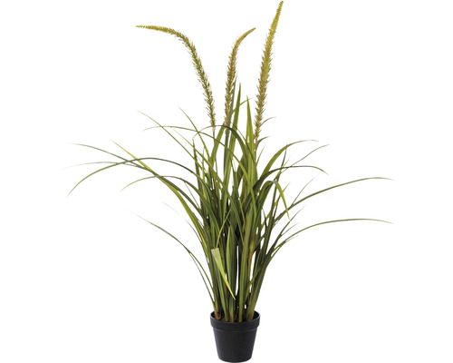 Plante artificielle Miscanthus h 90 cm vert