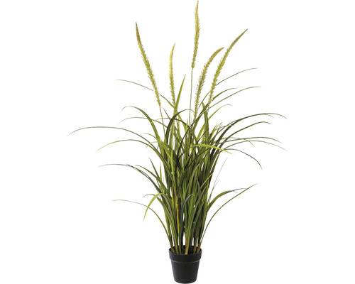 Plante artificielle Miscanthus h 120 cm vert