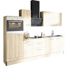 Cuisine équipée avec four et hotte aspirante