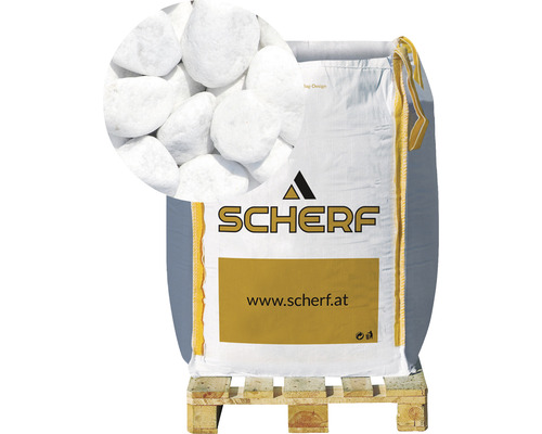 Graviers de marbre de Carrare blanc 25-40 mm 1000 kg Bigbag Graviers de marbre de Carrare blanc 25-40 mm 1000 kg Bigbag