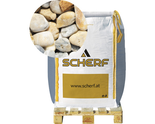 Galet de rivière multicolore 16-32 mm 1000 kg Bigbag Sac de graviers décoratifs de la marque Schärf sur une palette