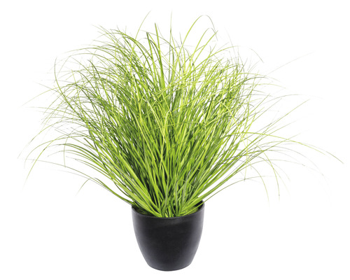 Plante artificielle buisson d'herbe h 50 cm vert