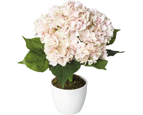 Kunstpflanze Hortensienstamm H 63 cm rosa