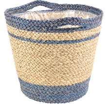 Cache-pot en jonc de mer avec poignées