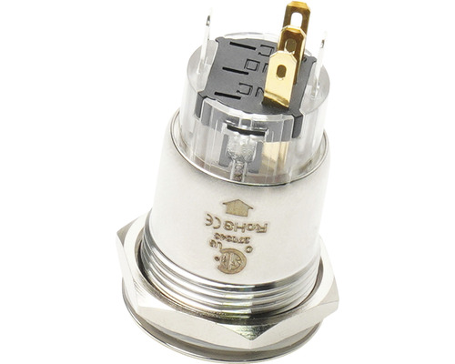 Metall Drucktaster mit Befestigungsmutter