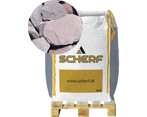Petites plaques d'ardoise Prov. 30-60 mm 1000 kg Bigbag Big Bag de pierres brisées sur une palette, marque Scherf