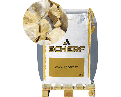 Marmorbruch Gold-Ocker 25-50 mm 1000 kg Bigbag