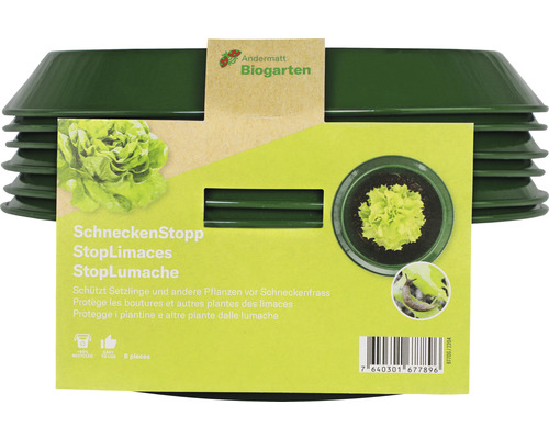 Andermatt Bio SchneckenStopp FE ø 13 cm 6 Stk. grün