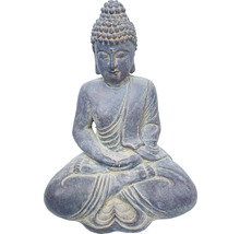 Buddha Figur im Lotussitz für den Garten