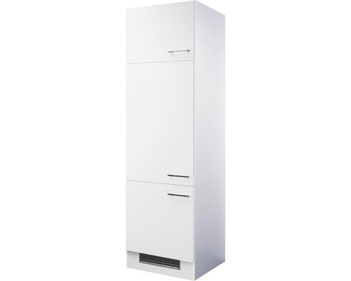 Meuble pour réfrigérateur Flex Well Varo lxpxh 60x57x200 cm blanc