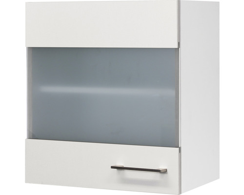 Hängeschrank mit Glastür Flex Well Varo BxTxH 50x32x54.8 cm weiss