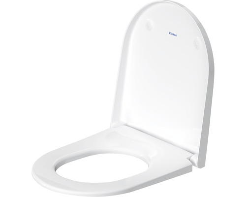 Weisser Toilettensitz von Duravit mit Deckel, offen