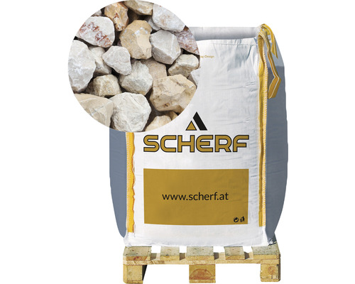 Gravier de calcaire juillet-multicolore 22-32 mm 1000 kg Sac de gravier décoratif sur palette avec vue détaillée