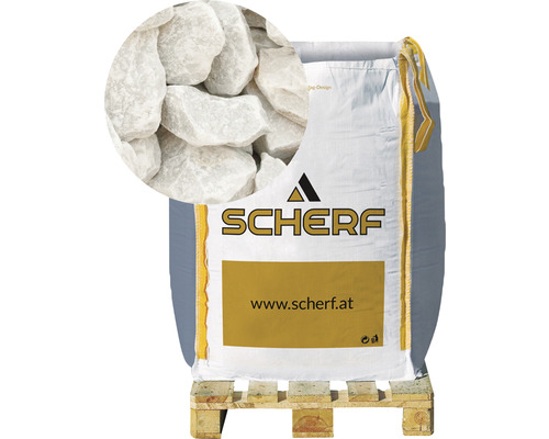 Marmorbruch Carrara-Weiss 25-50 mm 1000 kg