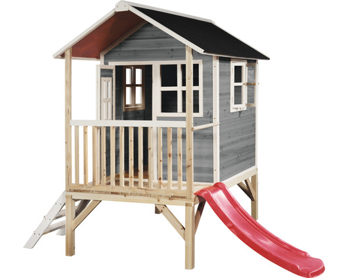 Spielhaus mit Rutsche und Leiter für den Garten