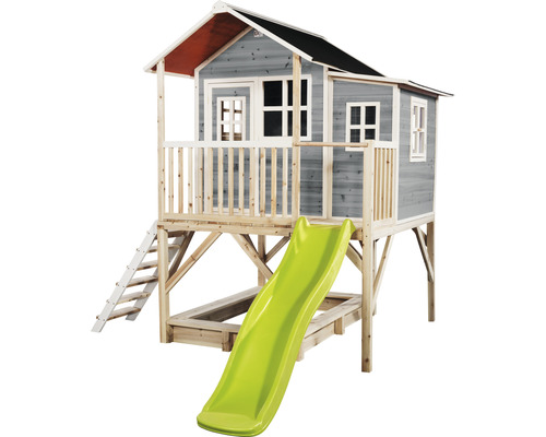 Spielhaus mit Rutsche und Sandkasten für den Garten