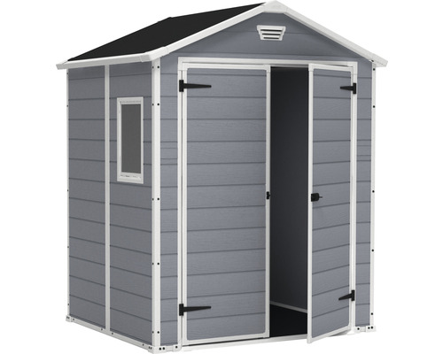 Gerätehaus mit Doppeltür und Fenster