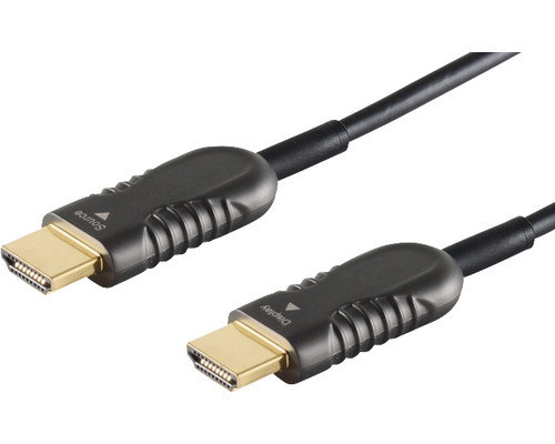 Optisches HDMI Anschlusskabel 19P19C-Stecker 30 m HDMI Kabel mit Source und Display Markierung