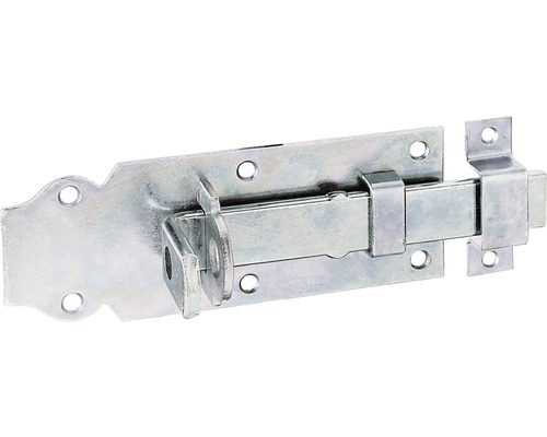 Verrou porte cadenas avec poignée plate et boucle 140 x 52 mm galvanisé,  passivation couche épaisse - HORNBACH