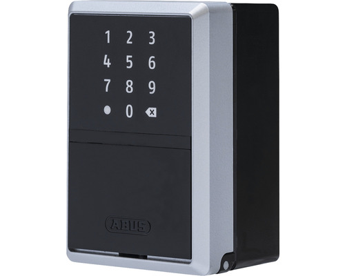 Logo ABUS. Coffre à clés électronique avec code numérique.