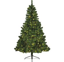 Sapin de Noël artificiel avec éclairage sur un support