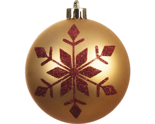Boule de Noël avec motif de flocon de neige
