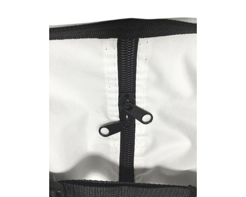 Gros plan d''une fermeture éclair sur un sac