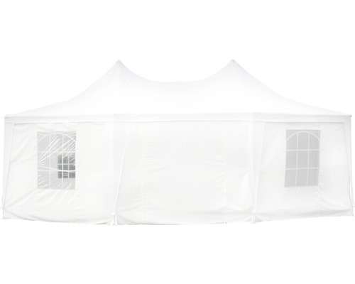 Tente de réception blanche avec fenêtres