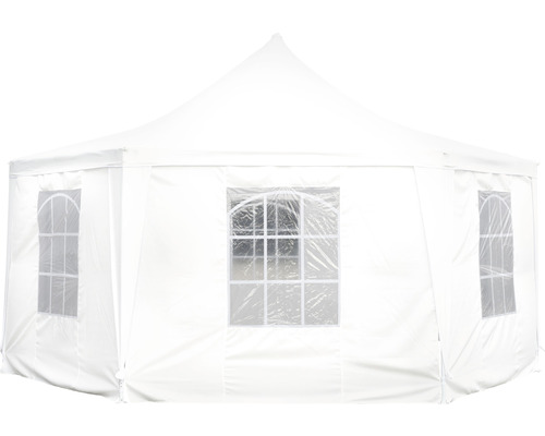 Tente de réception blanche avec fenêtres