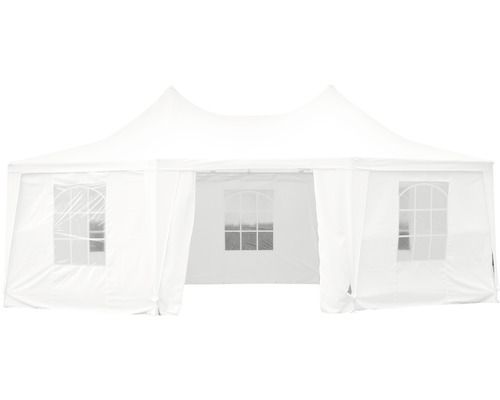 Tente de réception blanche avec fenêtres