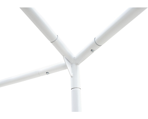 Vue détaillée d''une armature de pavillon en métal